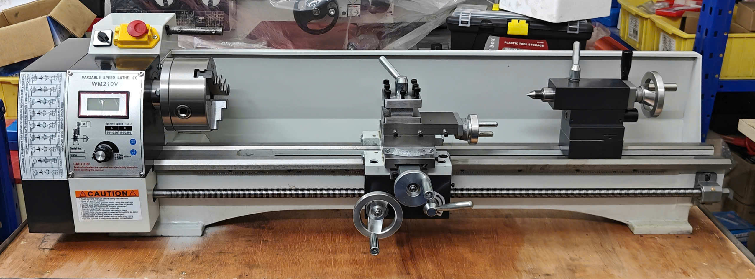 Máy Tiện Mini WM210V – 800MM