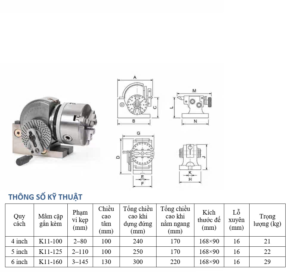 Mâm nằm ngang KT1