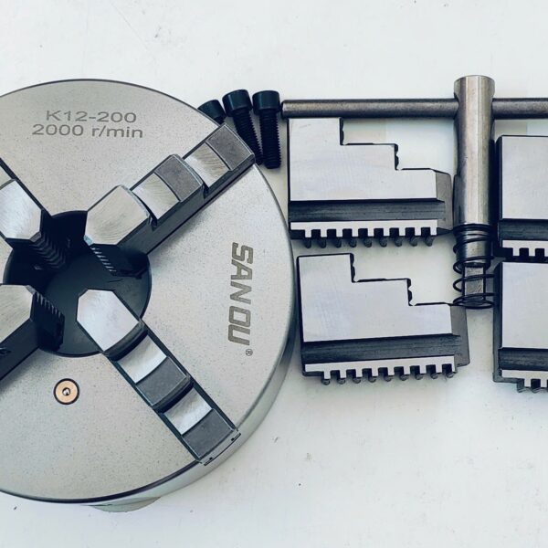 Mâm Cặp K12-200 4 Chấu Tự Định Tâm SANOU CHÍNH HÃNG